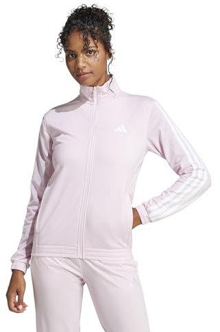 adidas Tricot 3-Stripes Track Top Maillot de survêtement, Transparent/Rose, M Femmes
