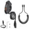 Hoembpn 48W Motorrad USB C Ladegerät 18W QC3.0 USB-A + 30W PD Type-C, IP65 Wasserdicht 12V/24V Steckdose für Motorrad Boot + 5A Spiralkabel (1M)