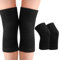 2 Stück Bambus Kniebandage Mit Kompression,Bambus Kniebandage,Kniebandage Männer Damen,Knie Bandagen Damen,Kniebandage Damen Arthrose,Knee Sleeves,Knieorthese Kniebandage Sport-Knieschoner (Schwarz,L)