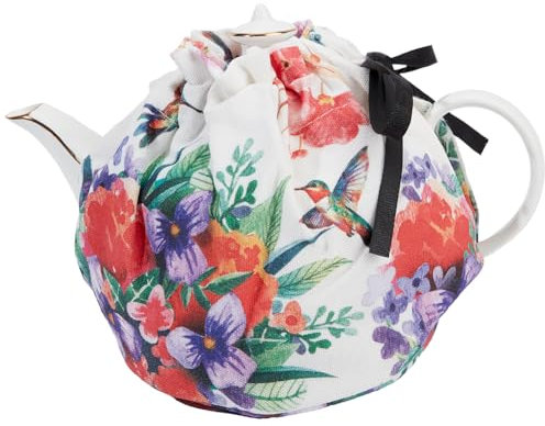 CREATCABIN Teapot Cozy Tea Pot Cover Vintage Keep Warm Prevent Dust Washable Adjustable Decorative Vintage Kitchen Dinning Room Party Camping Hotel for Small Medium Teapots Coffee Pots 6.1x6.9 Inch