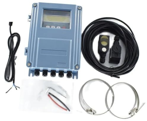 Digital Flowmeter TDS-100F DN50mm-700mm Clamp On M2 Sensor Wall-mount Water Flow Meter
