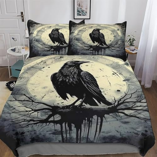 AAPZY Wikinger Myth Bettwäsche Microfaser 3D Bettbezug Set 2 teilig Atmungsaktive Deckenbezug Für Jungen Mädchen Schlafkomfort Bettbezüge Mit Kissenbezüge Single (135x200cm)