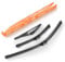 GEARCELL Front + Rear Wiper Blade Set Compatible for Fiat 500 2007-onwards for Ford Ka MK2 2010-onwards, Automotive Replacement windscreen Wiper Blades OEM Quality Easy Install 24+14“+11“ (Set of 3)