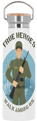 Stainless steel thermos flask - True Heroes - Military Job - 500 ml