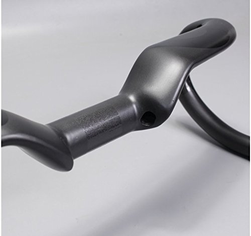Carbon Rennrad Lenker Aero Fahrradlenker 31.8mm 400-440mm Kohlefaser schwarz Matt (420mm)