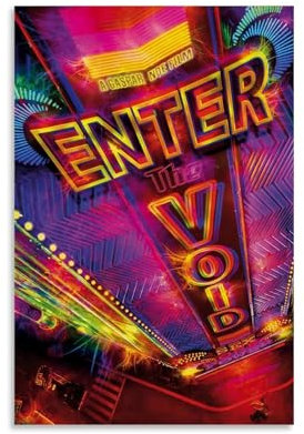 HFXIANG Leinwandposter Enter The Void, Kunstdruck, ästhetisch, Wohnzimmerdekoration, Heimdekoration, Poster, Schlafzimmer, 40 x 60 cm, ungerahmter Stil