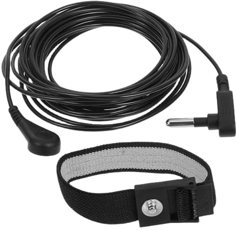 Zerodeko Anti Static Wrist Band Mit Erdungskabel Esd Armband Für Elektronik-Reparaturen Pc-Bau Und Labor Sicherer Erdungsclip Gegen Statische Entladung