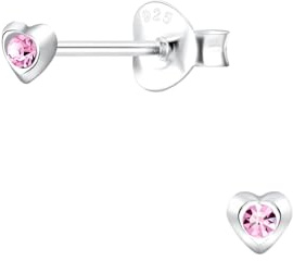 Herz Ohrringe 925 Silber
