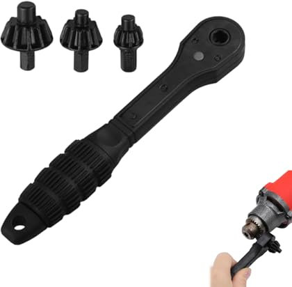 Chiave a cricchetto per mandrino da trapano 2 in 1, chiave a cricchetto per mandrino da trapano 2 in 1, chiave universale per mandrino a doppia testa, strumento di sostituzione per trapani (1pcs)