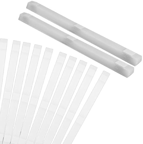 Mocturnity 50 tiras de pegamento con soporte en tiras de pegamento térmico para encuadernación de libros, adhesivo termofusible para reparación de libros