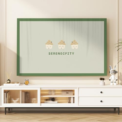 LDLCYCN G,42/43in, Couverture Anti-Poussière TV Protecteur D'affichage TV pour LCD Mené Couverture Poussière pour TV Bureau/Suspendu/Courbé Protecteur D'écran Smart TV Décoration Salon