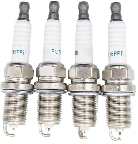 Zündkerze 4/6 STÜCKE Dual Iridium Zündkerze ZYY1-18110 FK16PR11/ Passend for Mazda 2 3BK 1.3L ZJ-VE ZJ46 ZJ07 ZJ30 ZJ32 ZYY1-18-110 Autokerzen(6pcs)