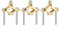 Volakebeing Ensemble de colliers de serrage en alliage de cuivre pour tuyaux d'eau, conduits en acier, système de connexion de mise à la terre électrique avec vis de 1,27 cm, gamme de tuyaux #10-#2