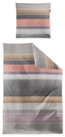 Irisette Feinbiber-Bettwäsche Meran 8617, Multi 90, Designed in Germany, 1 Bettbezug 135x200 cm und 1 Kissenbezug 80x80 cm