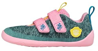 Affenzahn Halbschuh Knit Happy | Mit Klettverschluss, vegan, rutschfest, flexibel, reflektierend und besonders leicht, erhältlich in den Größen 21 bis 32