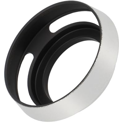 ayex Sonnenblende Gegenlichtblende 39mm Hohlprofil Design Schraubmontage Lens Hood Metall Silber