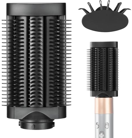 Bürste-Aufsatz für sanftes Styling für Dyson Airwrap, Die neuen Schlaufenborsten sorgen dafür, dass sich weniger Haare verheddern und sind sanfter zur Kopfhaut, Kompatibel mit HS01/HS05/HS08, Schwarz