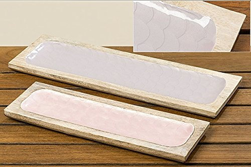 Boltze Deko-Tablett Pastell 30 cm