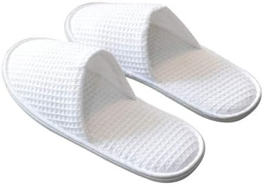 Esoes 5 Pairs of Hotel Slippers, Disposable Deluxe Closed Toe Spa lippers, Hotel Slippers Women, White House Shoes Washable and Foldable Winter slippers for Spa, Party Guest and Travel