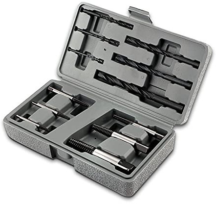 12Pcs Screw Extractor Rigid Screw Extractor Drill Bits Guide Set Broken Bolts Removing Fastener Tools Screw Removers