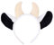 TOYANDONA Plüsch Kuh Ohr Stirnband Niedlich Zoo Tier Haarreif Dschungel Safari Party Haarband Hörner Haarbügel für Party Show Leistung Cosplay