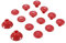 eXtremeRate Roter Kunststoff unten abnehmbarer Thumbstick Joystick für PlayStation 4 Slim Pro Controller, teile, verstellbare Höhe, Analoger Daumen-Stick für Xbox One S X Elite Controller
