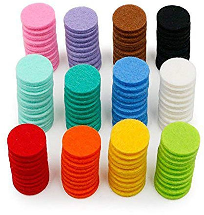 N-K Premium-Qualität 120 Pack ätherisches Öl Diffusor Medaillon Halskette Refill Pads/Aromatherapie Diffusor Halskette Ersatz-Pads/stark saugfähig für Aroma Diffusor Anhänger Halskette