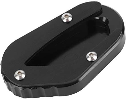 Motorbike Kickstand Pad, Side Stand Enlarge Extension Pad, Motorcycle Stand Kickstand Plate, Enlarge Pad Kickstand Extension Foot Plate Pad Fit for Bonneville (Black)