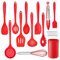 Herogo Kitchen Utensils Set, 22-Piece Silicone Cooking Utensils with Holder, Kitchen Tools Turner Spatula Spoon for Non-Stick Cookware, Heat Resistant & Non-Scratch, Dishwasher Safe (Red)