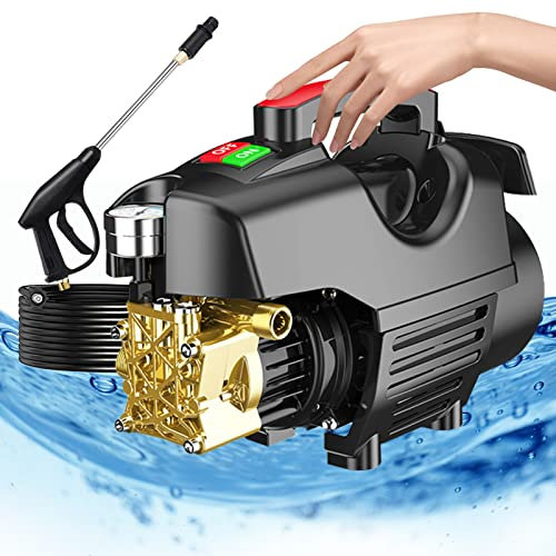 Idropulitrice portatile 2800W Idropulitrice elettrica autoadescante Dual-purpose 18Mpa Idropulitrice per auto per patio Car Driveway Garden Outletpipe7m