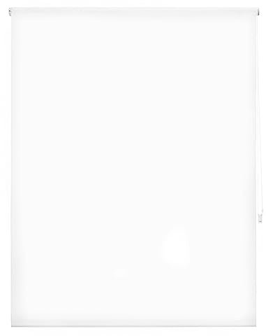 Decorblind | lichtdurchlässiges Rollo, einfarbig, Maße Rollo: 160 x 250 cm Breite x Länge/Maße Stoff, einfarbig, 157 x 245 cm, lichtdurchlässiges Rollo, weiß, einfache Montage an Wand oder Decke