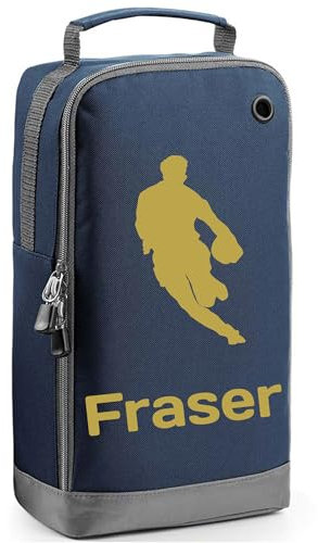 Always Looking Good Personalised Rugby Boot Bag Rugby Player Gift Shoe Sports Bag with Name Rugby Player Design Sports Personalised Rugby Boot Bag Personalised Rugby Boot Bag Sports Gift Navy