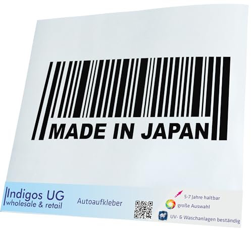 INDIGOS UG Auto Aufkleber Auto - 400x152 mm - Made in Japan - schwarz - Selbstklebender Sticker für Auto, Fenster, Bus oder LKW