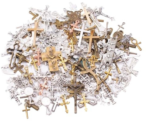 Tadipri 50g Charms Anhänger, zum Schmuck Basteln, Gemischte Anhänger Kette und Vintage Aesthetic, Armbänd Ohrringe Halskette