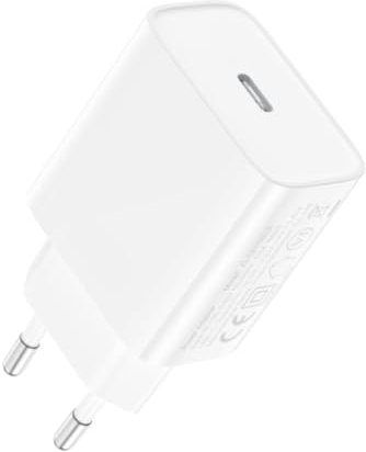 20W USB 3.1 Typ C Ladegerät Adapter passend für Samsung Galaxy A56 A36 A26 A16 A06 A55 A35 A25 A15 A05 A54 A14 A53 S25 S24 S23 S22 Ultra 5G FE Fold ZFlip USB-C Haus Steckdose Strom Stecker L77 WEIß