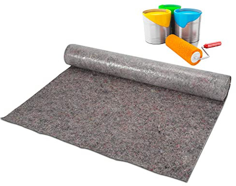 Jopassy Malervlies 220g/㎡, Abdeckvlies 50m, Malerfliesrolle, Malervlies 50m, Abdeckvlies 50m, Malerflies Abdeckfliesse für boden und Malerarbeiten, 1 stück