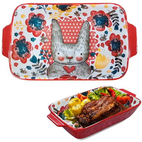 Casserole Dish Small Ceramic Casserole Dish Small 1 Person Casserole Dish Ceramic Rectangular Ideal for Souffle Creme Brulee Lasagne Tiramisu Pudding Microwave Safe