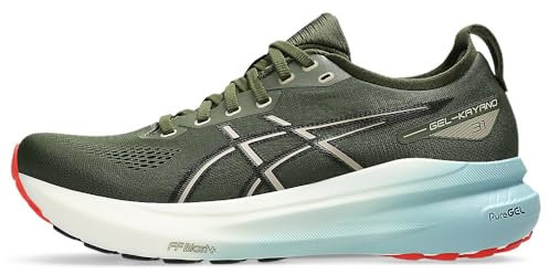 ASICS Herren Gel-Kayano 31 Sneaker, Smog Green Black, 42.5 EU