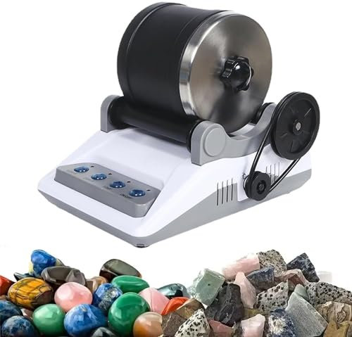 COYEUX Professionelles Rock Tumbler Kit, elektrisches Edelstein-Polierspielzeug zum Selbermachen von Steinen, mit Timer-Knöpfen, verwandelt raue Steine in wunderschöne Edelsteine