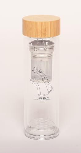 BORRACCIA in vetro con infusore LEONESSA URBS DESIGN