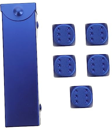 WESIEVYA Aluminiumlegierung Würfelspielzeug Kleiner Würfel Würfelprop Party Zubehör Tragbar Leicht Für Zuhause Bar Feier