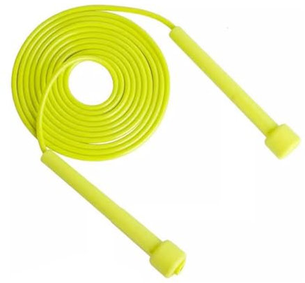 Cordes à sauter réglables pour Fitness corde à sauter en Pvc pour hommes femmes enfants corde à sauter de vitesse pour l'exercice (Jaune Fluo)