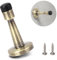Door Stop, Door Stoppers for Skirtings, Antique Brass Doors Stops, Gold Door Stop, Ideal for Home Office Walls, Duty Wall Mounted Rubber Buffer Bumper with Screws,Brass Gold