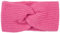 styleBREAKER Damen Strick Stirnband mit Twist Knoten und Rippenmuster einfarbig, warmes Winter Haarband, Headband 04026072, Farbe:Magenta