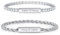 Partnerarmbänder mit Gravur Pärchen Armband Personalisiert - Paar Armbänder mit Gravur Namen, Edelstahl Partnerarmband Silber, Partner Armband für Paare Geschenke Valentinstag Jahrestag Geburtstag