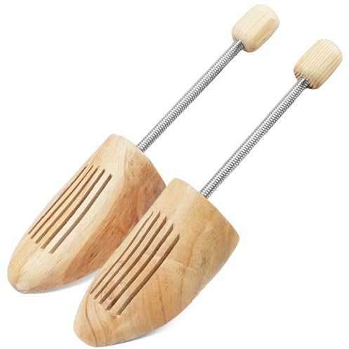 Alaoo Wooden Shoe Trees, 1 Pair Boot Stretchers for Men & Women Shoe Shape Holder for Keep Shoes Boots in Shape, Absorbs Moisture & Extends Footwear Life