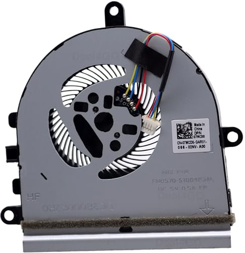 Deal4GO Ventilateur de processeur 7MCD0 07MCD0 de remplacement pour Dell Inspiron 15 5593 3593 3583 3505 5570 5575 3501 5594 P75F (DIS)