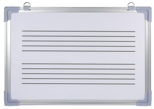 Angoily Abwischbare Notentafel Mit Fünf Notenlinien 17.32X11.81In Musiklerntafel Für Schule Und Zuhause Trocken Löschbares Whiteboard Für Musikübungen