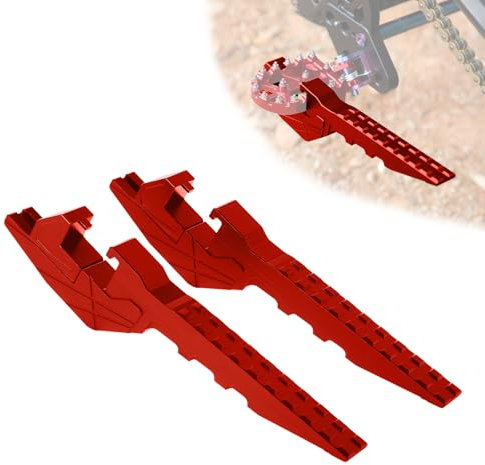 BIUGERCN Repose Pied Moto Cale Pied Moto Passager Repose-Pieds Universels pour EXC XC FE WR CRF RMZ Surron Light Bee X/S Talaria X3 X4 Dirt Pit Bike Enduro Rouge