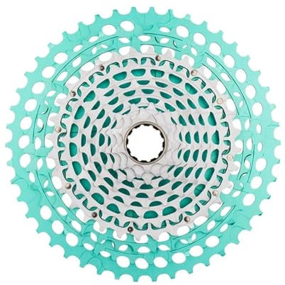 QIUYMGFG Fahrrad Kassette Fit Für ZTTO CNC XD Kassette Teal ULT MTB 12 Geschwindigkeit 10-50T 10-51T 9-46T 10-46T XD 12 s XD Kettenrad 12V K7 Zahnkranz Kassette(12s 9-46T Teal-Y)